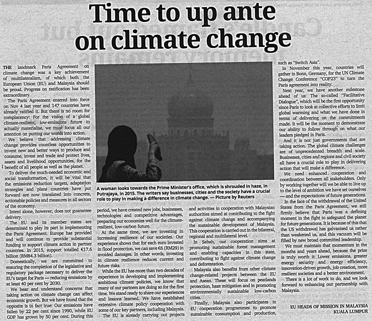 Time To Up Unte On Climate Change